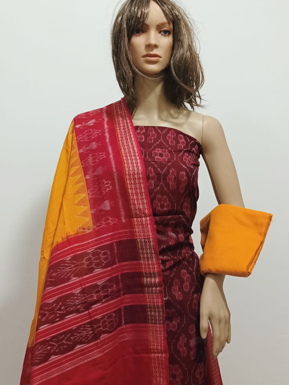 100192 Sambalpuri Dress Material with Dupatta