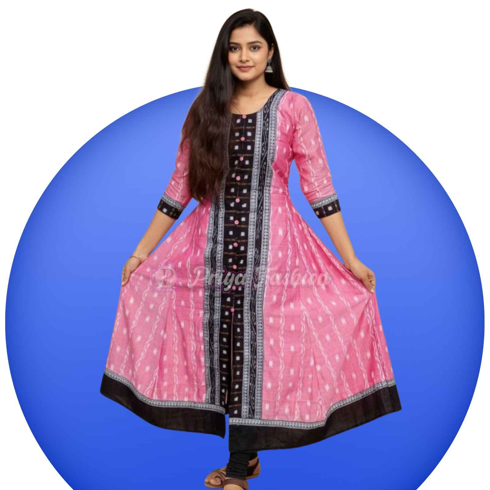 Sambalpuri Round kurti