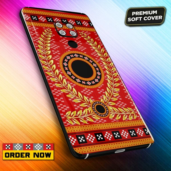 100314 mobile Back Cover sambalpuri Design with Add Name& photo