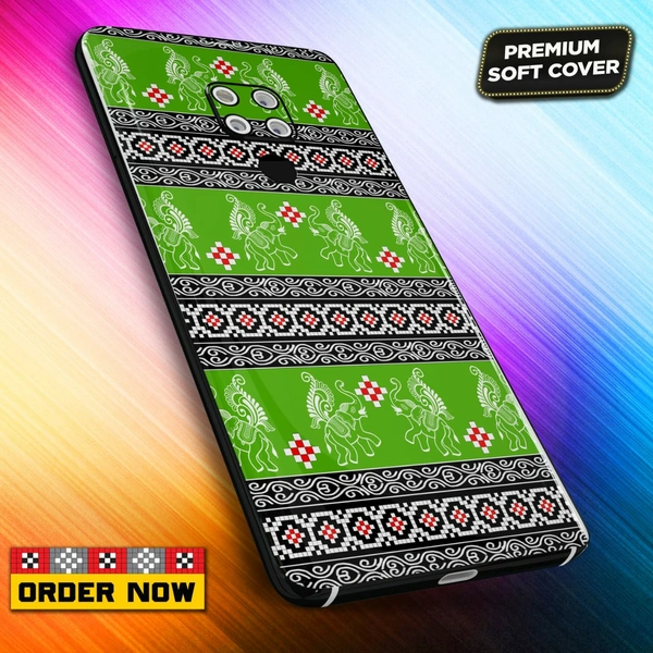 100234 mobile Back Cover sambalpuri Design with Add Name& photo