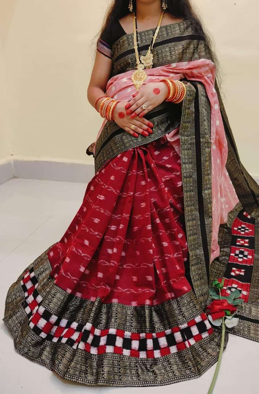 1031 Sambalpuri Patchwork Saree with Blause