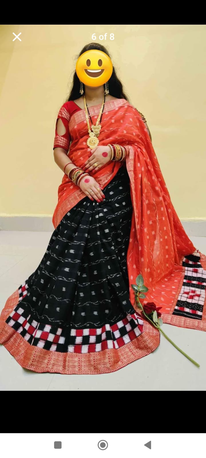 1034 Sambalpuri Patchwork Saree with Blause