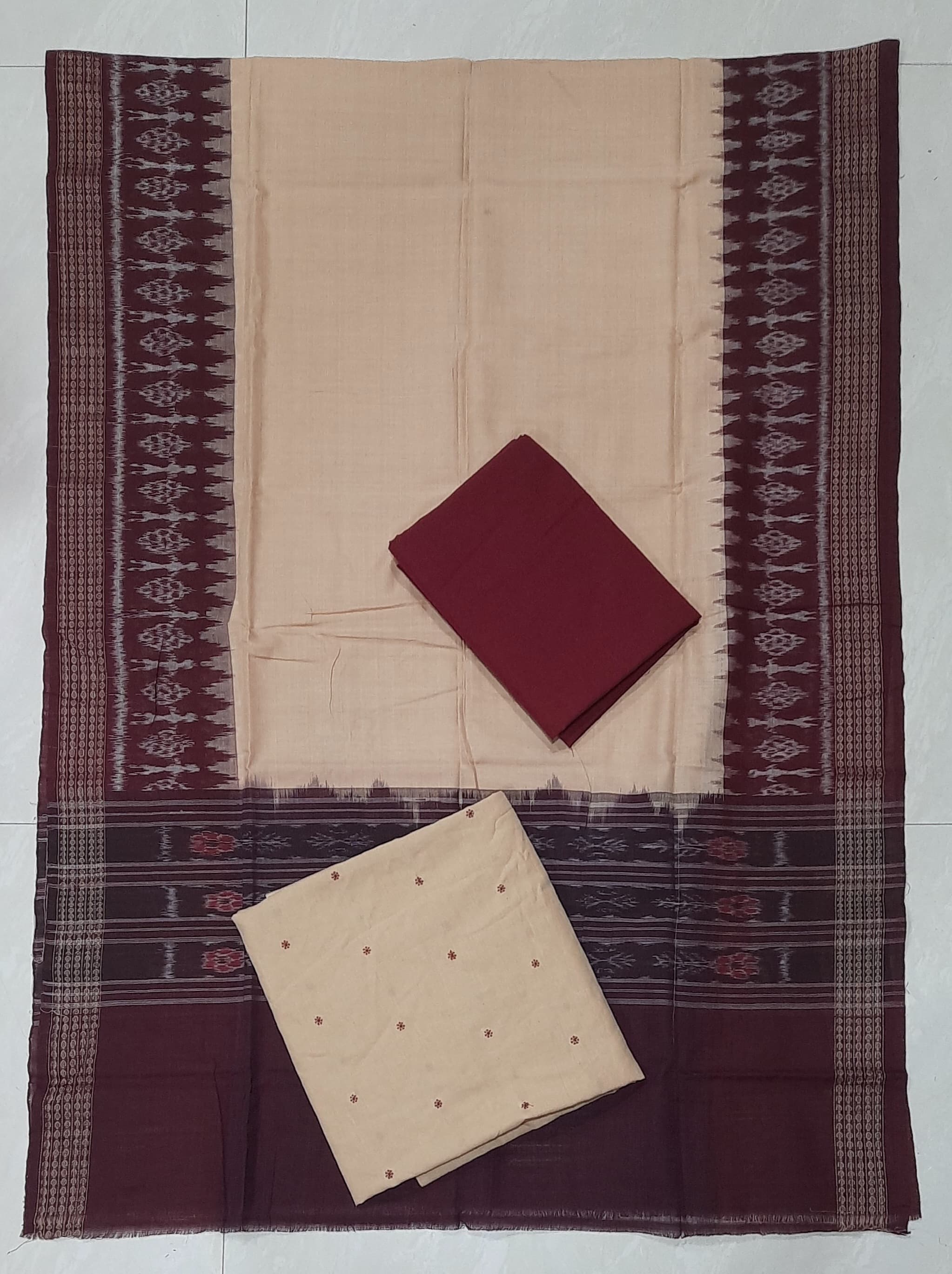 100224 Sambalpuri Dress Material with Dupatta