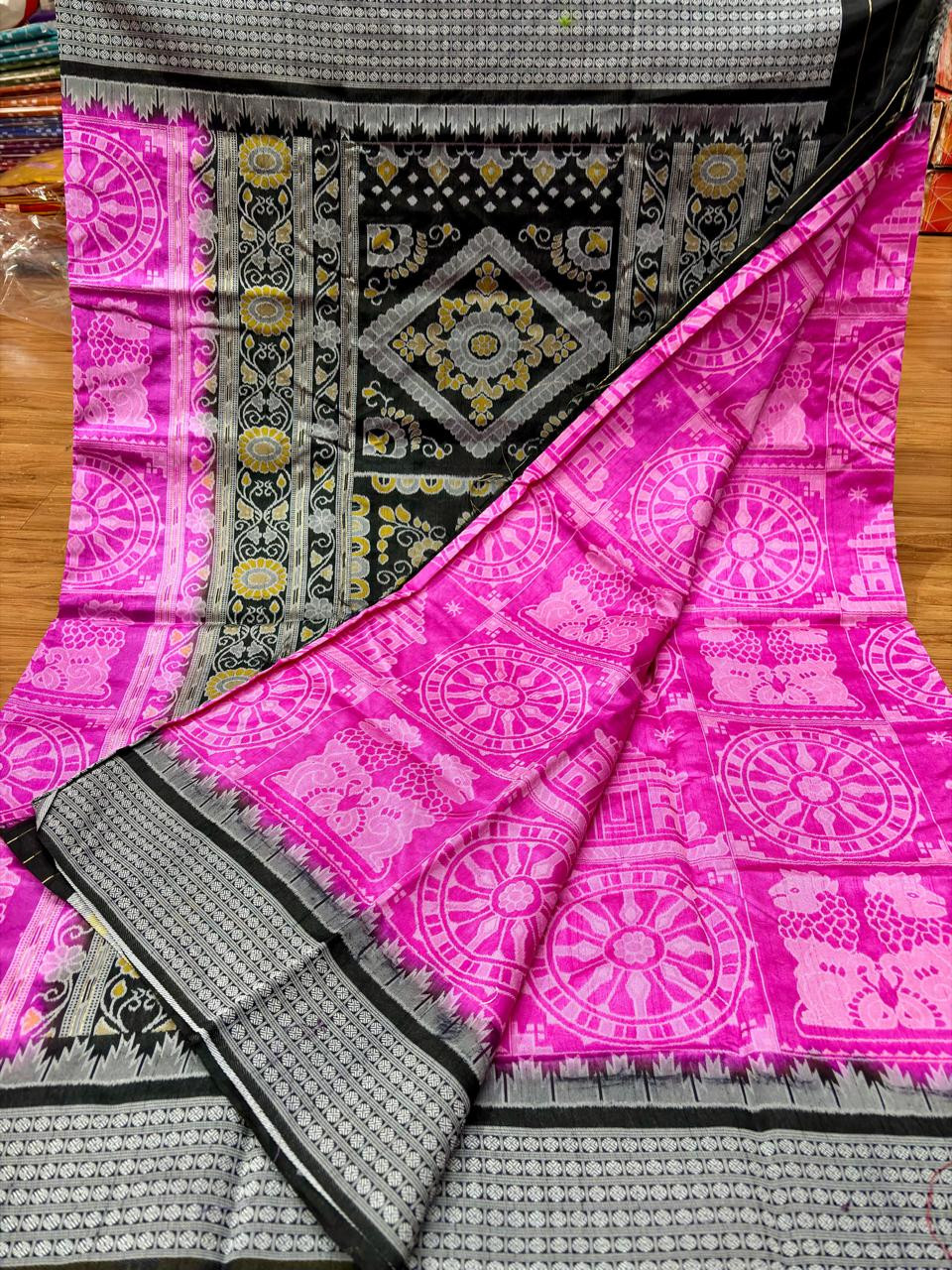 Bangalore Tissue Silk Saree with Contrast Blouse Piece