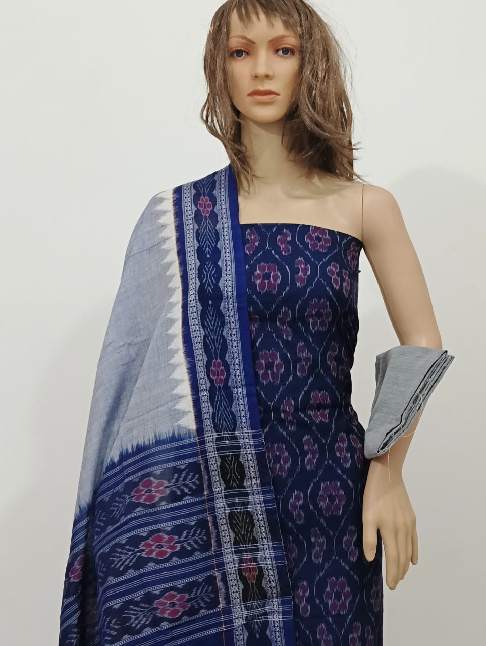 10079 Sambalpuri Dress Material with Dupatta